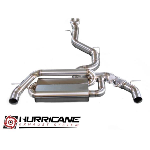 Hurricane Exhaust 3.5" ECE Klappenanlage für Audi RS3 8V 400PS Limo. OPF Hurricane Exhaust 3.5" ECE Klappenanlage für Audi RS3 8V 400PS Limo. OPF